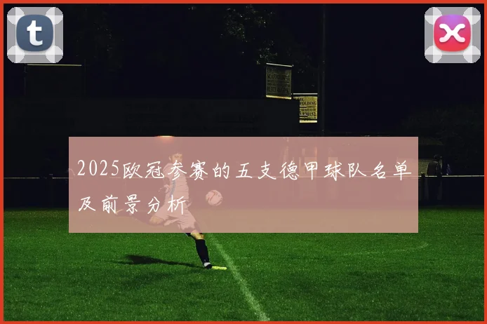 2025欧冠参赛的五支德甲球队名单及前景分析